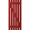 Ekena Millwork Americraft 6-Board (2 Batten) Wood Spaced Board-n-Batten Shutters w/ Z-Bar, ARW102SB623X77BRH, PR ARW102SB623X77BRH - alternate 7